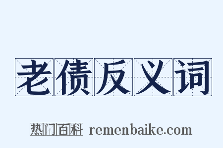 老债反义词是什么意思的图片